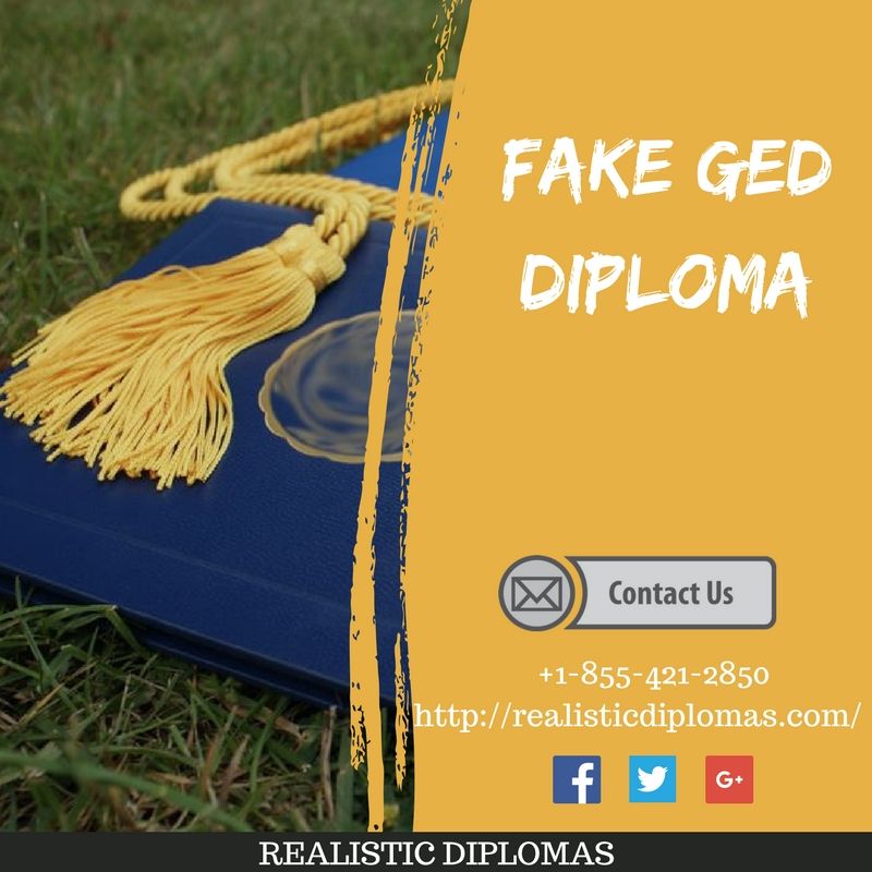 How To Make A Fake Ged